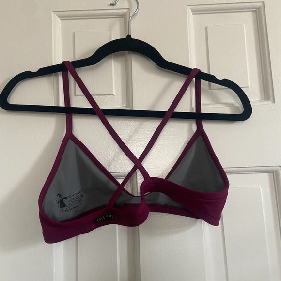 Jolyn Clothing Women's Bikini Top - Merlot - Picture 3 of 6